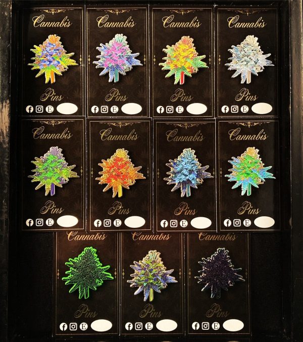 11 Cannabis Nug Enamel Lapel Pins- herb weed nugs dank 420 pot leaf budtender
