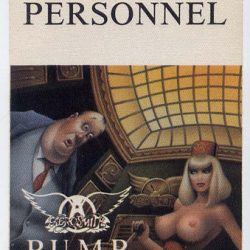 Aerosmith 1989-1991 Pump Personnel Backstage Pass