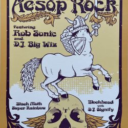 Aesop Rock Concert Poster San Francisco 2007 F-895 The Fillmore