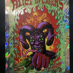 Alice In Chains Concert Poster 2016 Justin Hampton Green Foil Variant