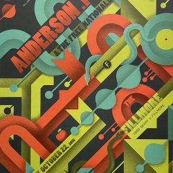 Anderson Paak Concert Poster at the Fillmore San Francisco CA 2016 F-1438