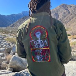 Army Olive Levi's Bertha Sherpa Shirt Jacket