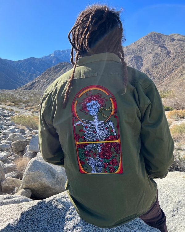 Army Olive Levi's Bertha Sherpa Shirt Jacket