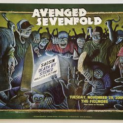 Avenged Sevenfold Concert Poster 2005 F-737 Fillmore