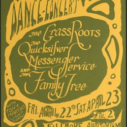BG # 0-1 The Grass Roots Fillmore Poster BG0