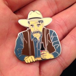 Big Lebowski The Stranger Cowboy Lapel Pin Sarsaparilla