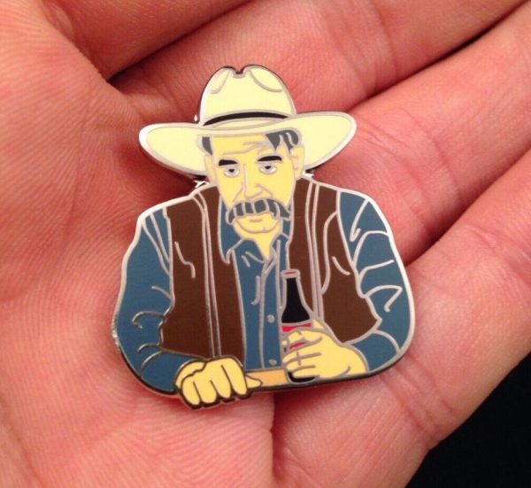 Big Lebowski The Stranger Cowboy Lapel Pin Sarsaparilla