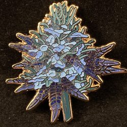Blackberry Fuego Cannabis Nug Lapel Pin - weed nugs dank 420 pot leaf budtender