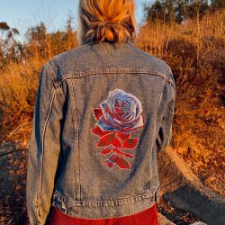 Blue Rose Levi's Stonewash Denim Trucker