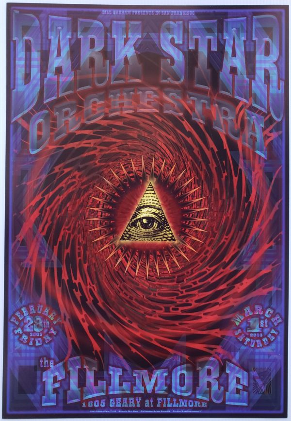 Dark Star Orchestra Concert Poster San Francisco 2003 F-556 The Fillmore