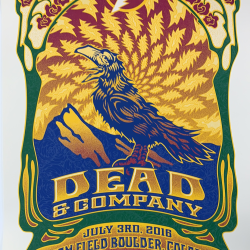 Dead & Company - 2016 Dave Hunter poster Boulder, CO 7/3 Summer Tour