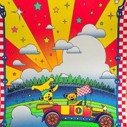 Dead & Company - 2021 Nate Gonzalez poster Clarkston, MI DTE Energy