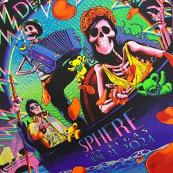 Dead & Company - 2024 Dave Merrell poster Las Vegas, Nevada Sphere FOIL Edition