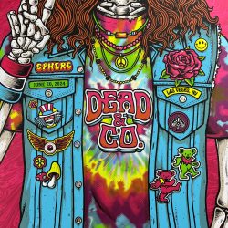 Dead & Company - 2024 Matt Leunig poster Las Vegas, Nevada 6/20 Sphere FOIL Online Edition