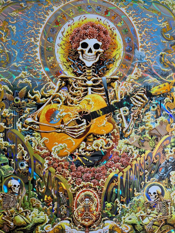 Dead & Company - 2024 Miles Tsang poster Las Vegas, Nevada Sphere Lava FOIL Edition