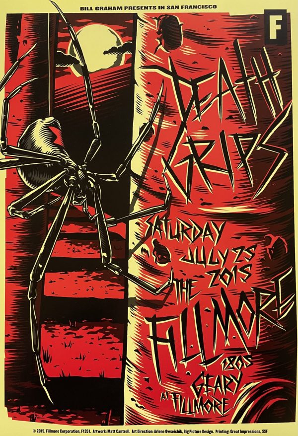 Death Grips Concert Poster 2015 F-1351 Fillmore