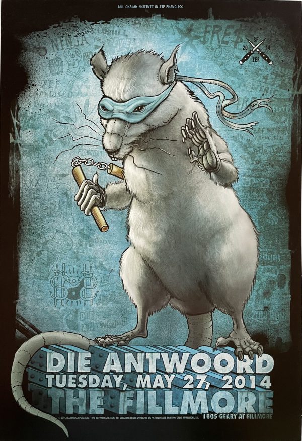 Die Antwoord Concert Poster 2014 F-1275 Fillmore
