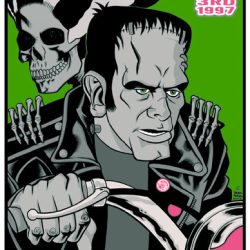 Electric Frankenstein Concert Poster Pennsylvania 1997 Artist Proof