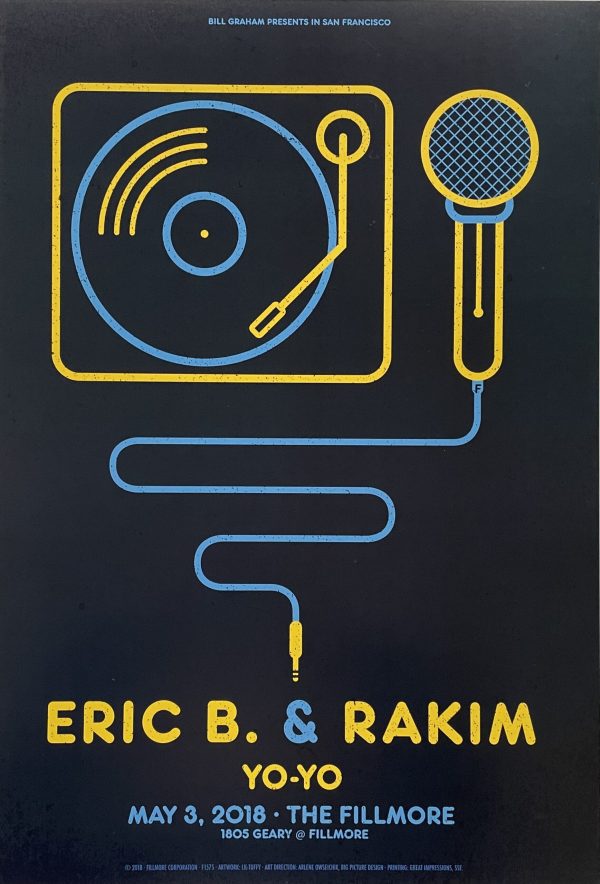 Eric B. & Rakim Concert Poster 2018 F-1575 Fillmore
