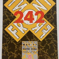 Front 242 Concert Poster 1989 F-99 Fillmore