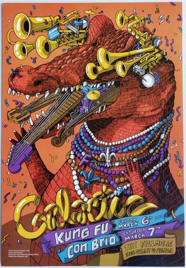 Galactic Concert Poster 2015 F-1322 Fillmore