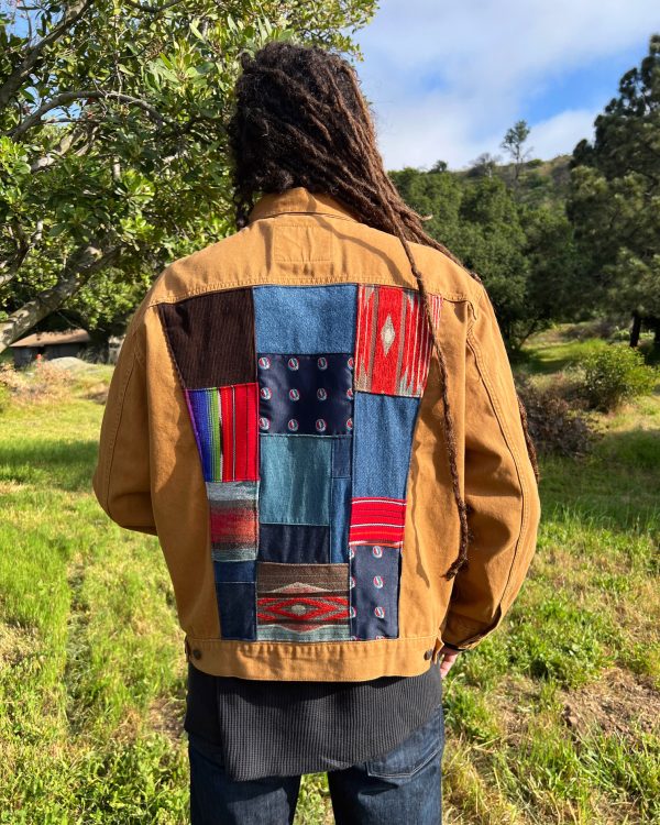 Healy Stealie Patchwork. Levi's Caramel Trucker