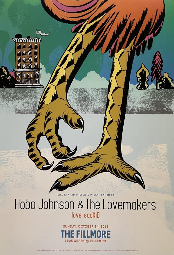 Hobo Johnson & The Lovemakers Concert Poster 2018 F-1605 Fillmore