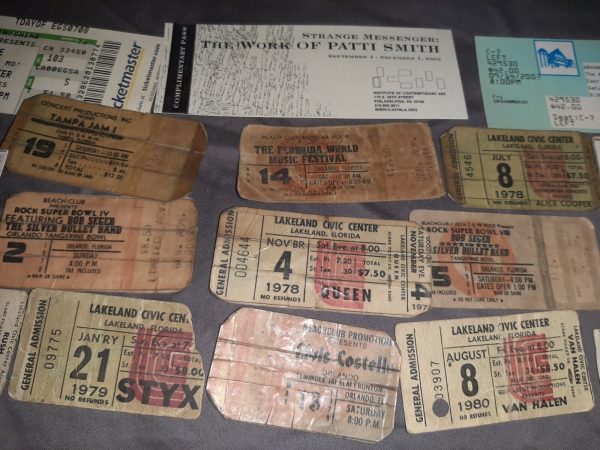 HUGE Lifetime Collection of Concert Ticket Stubs VIP AUTOGRAPHED Signed L@@K FS