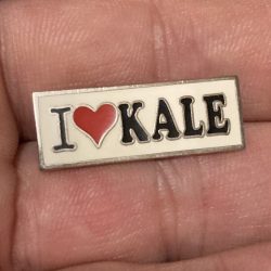I Love Kale Lapel Pin -Phish ,Dead , Vegetarian , Vegan . LAST ONE