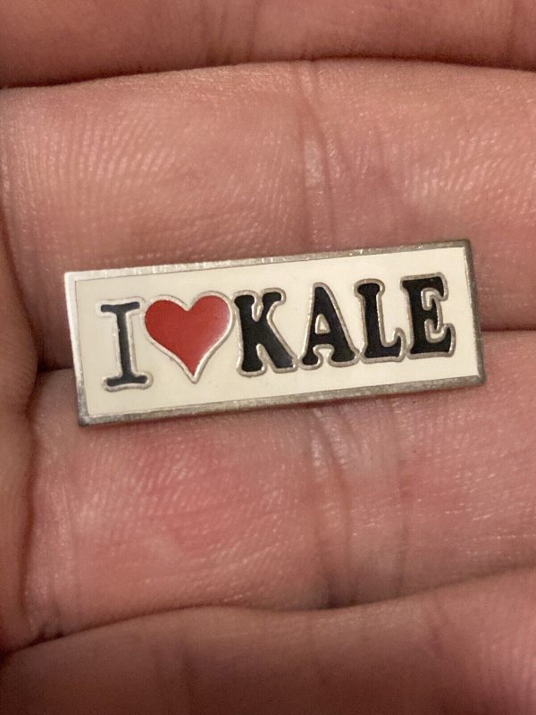I Love Kale Lapel Pin -Phish ,Dead , Vegetarian , Vegan . LAST ONE