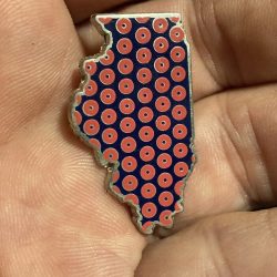 Illinois , Chicago , Fishman doughnut Phish Lapel Pin -Very Rare