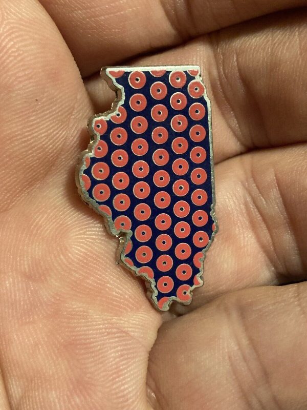 Illinois , Chicago , Fishman doughnut Phish Lapel Pin -Very Rare
