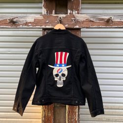 Jerry Top Hat Guitar Levi's Trucker Jacket