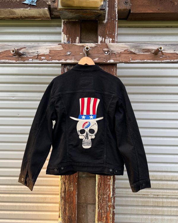 Jerry Top Hat Guitar Levi's Trucker Jacket