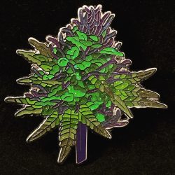 Lime Pop Cannabis Nug Lapel Pin - weed nugs dank 420 pot leaf budtender