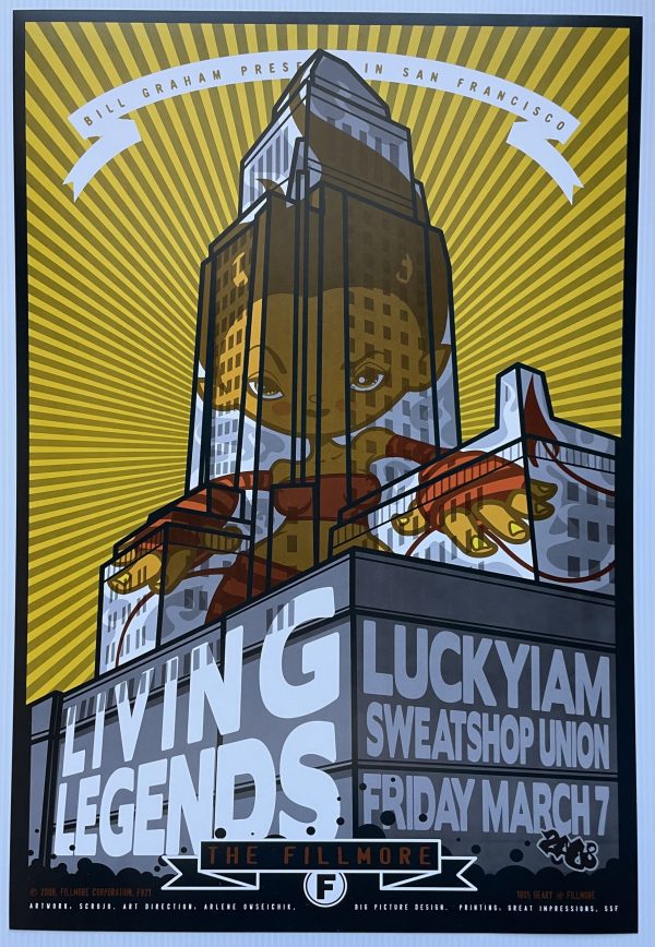 Living Legends Concert Poster 2008 F-921 Fillmore