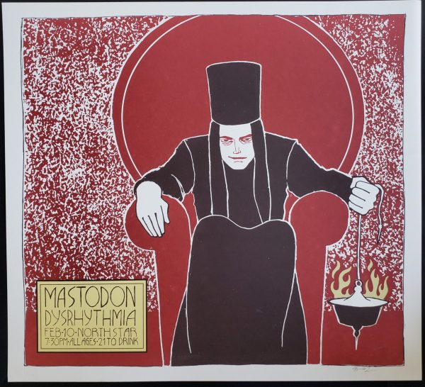 Mastodon Concert Poster 2004 Kevin Mercer S/N Philadelphia
