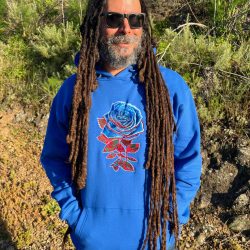 Midnight Sun Royal Rose Hoodie