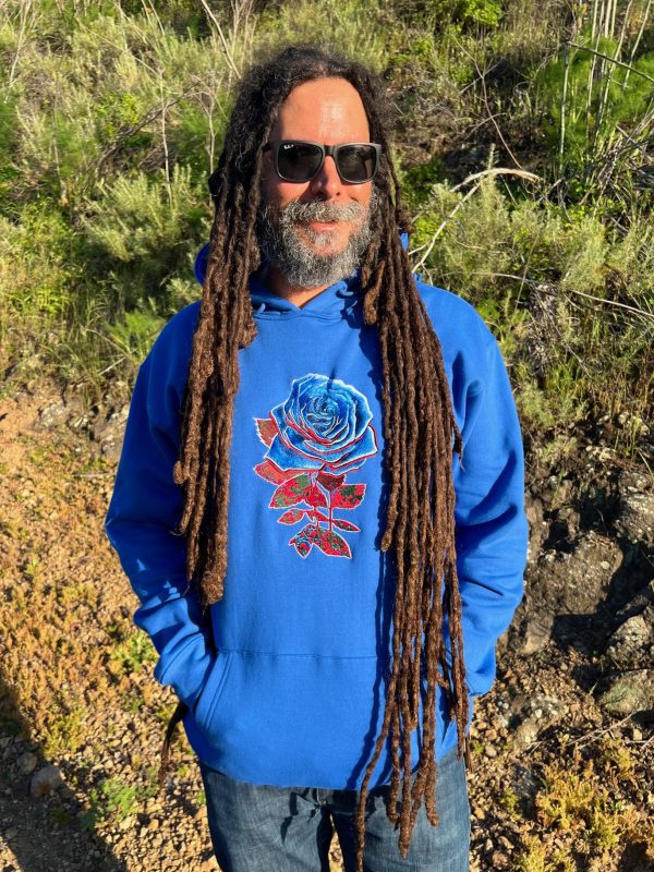 Midnight Sun Royal Rose Hoodie