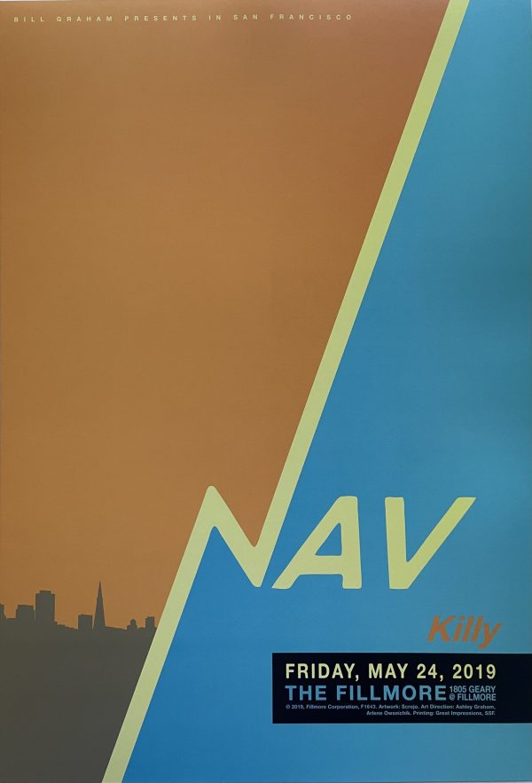 Nav Concert Poster 2019 F-1643 Fillmore