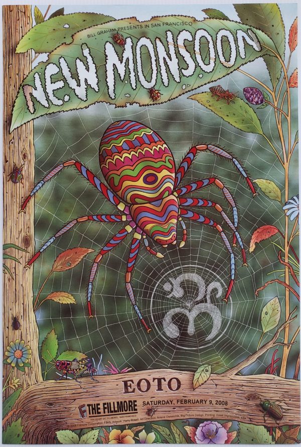 New Monsoon Concert Poster 2008 F-915 Fillmore