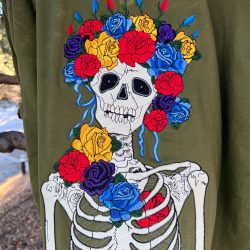 Rainwater Skeleton & Roses Levi's NOS Shacket