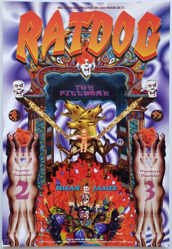 Ratdog Concert Poster 1998 F-306 Fillmore