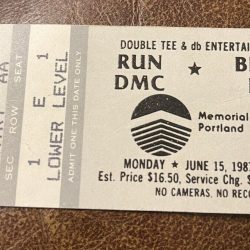 RUN DMC/BEASTIE BOYS RARE CONCERT TICKET STUB PORTLAND, OR 06/15/1997
