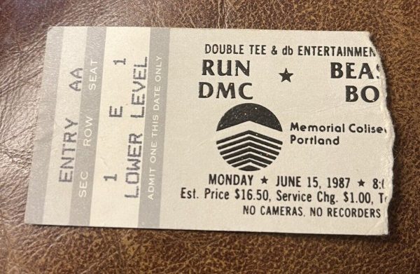 RUN DMC/BEASTIE BOYS RARE CONCERT TICKET STUB PORTLAND, OR 06/15/1997