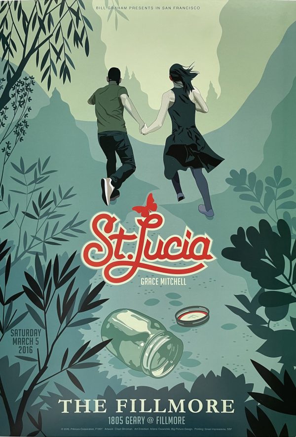 St. Lucia Concert Poster 2016 F-1397 Fillmore