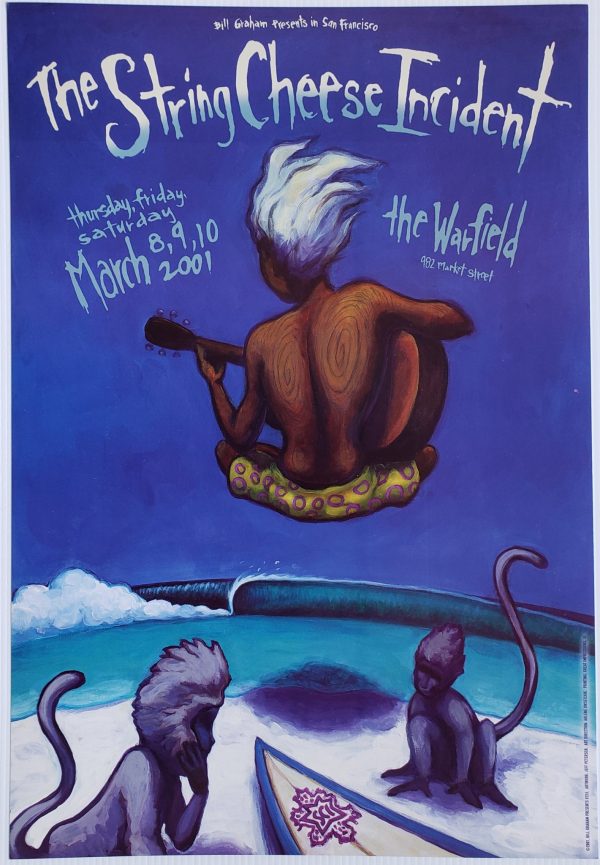 String Cheese Incident Concert Poster 2001 BGP-255 Warfield