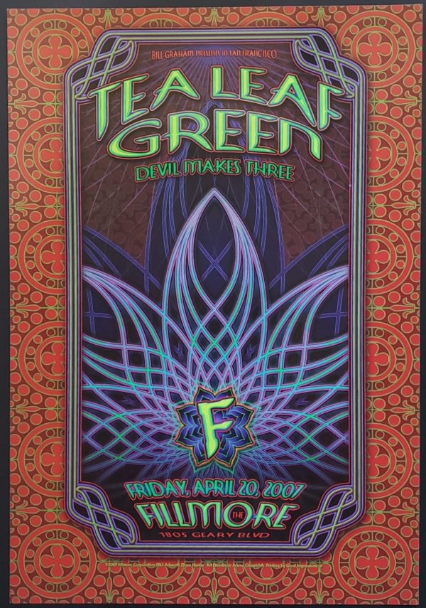 Tea Leaf Green Concert Poster 2007 F-863 Fillmore