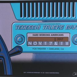 Tedeschi Trucks Band Concert Poster 2017 Fox Theater Oakland
