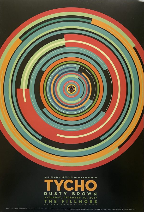 Tycho Concert Poster 2017 F-1544 Fillmore